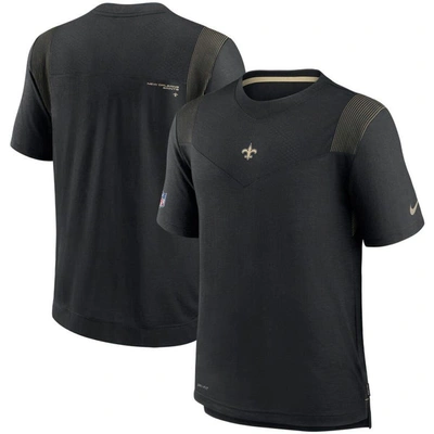 Nike Black New Orleans Saints Sideline Player Uv Performance T-shirt