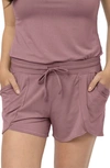 Kindred Bravely Maternity/postpartum Lounge Shorts In Twilight