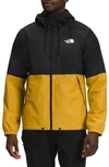 The North Face Antora Waterproof Hooded Rain Jacket In Dark Yellow