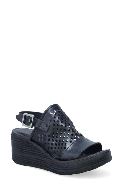 A.s.98 Normie Wedge Slingback Sandal In Black