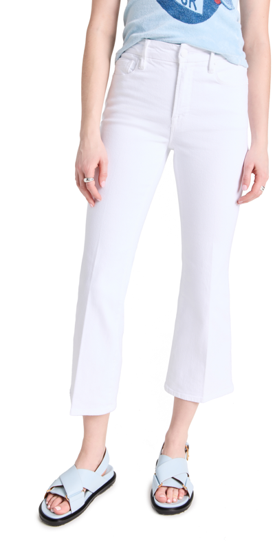 Good American Good Leg Crop Mini Bootcut Jeans In White001