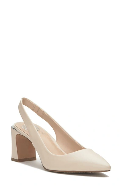 Vince Camuto Hamden Slingback Pointed Toe Pump In Warm Vanilla