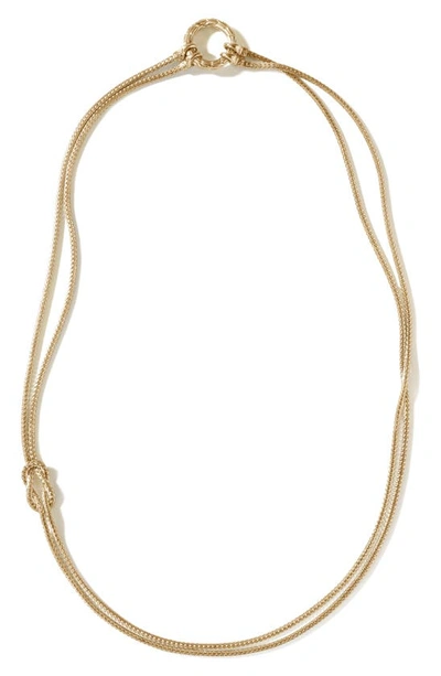 John Hardy Classic Chain Knot Layered Rope Necklace In Gold