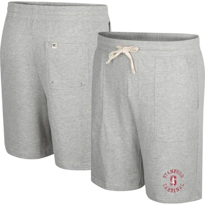Colosseum Heather Gray Stanford Cardinal Love To Hear This Terry Shorts