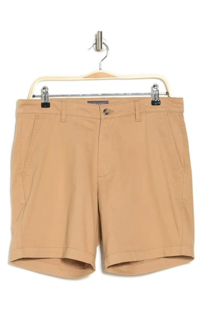 Slate & Stone Cotton Twill Chino Shorts In Khaki