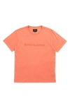 Rodd & Gunn Thomsons Crossing Embroidered Logo T-shirt In Coral