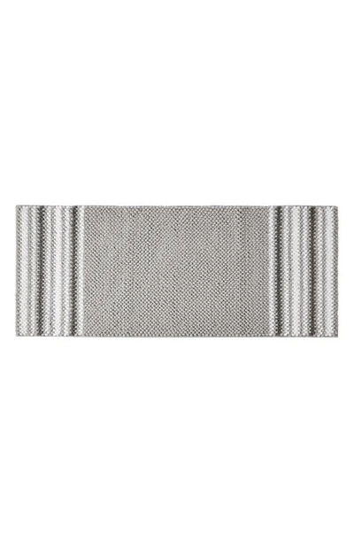 Vcny Home Aiden Jacquard Chenille Bath Runner In Light Grey