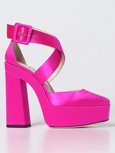 Jimmy Choo High Heel Shoes  Woman Color Fuchsia