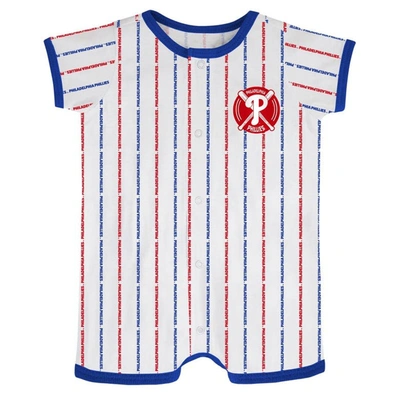Outerstuff Babies' Infant Boys And Girls White Philadelphia Phillies Ball Hitter Coverall
