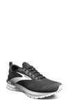 Brooks Revel Running Shoe In Black/ Blackened Pearl/ White