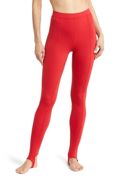 Alo Yoga Airbrush Enso High Waist Stirrup Leggings In Red