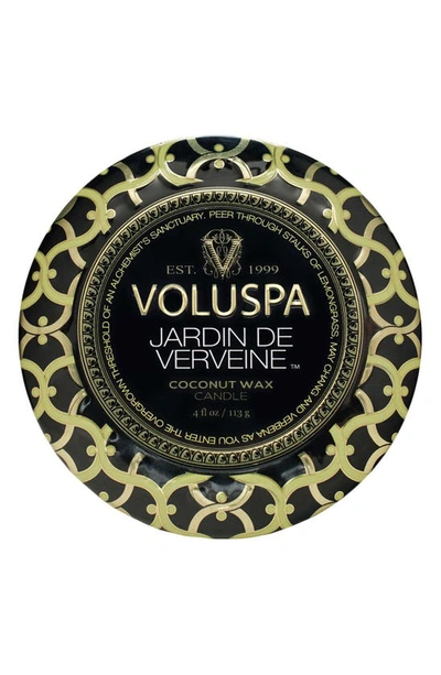 Voluspa Jardin De Verveine Mini Tin Candle, One Size oz In Black Tones