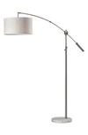 Adesso Lighting Adler Arc Lamp In Brushed Steel