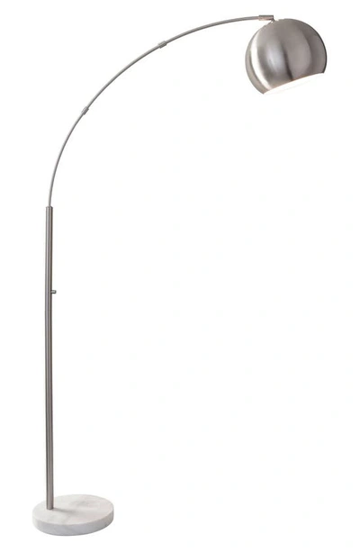 Adesso Lighting Astoria Arc Floor Lamp In Brushed Steel