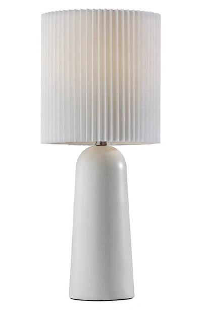 Adesso Lighting Callie Table Lamp In White Ceramic