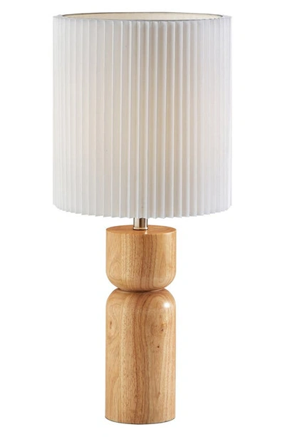 Adesso Lighting James Table Lamp In Natural Wood