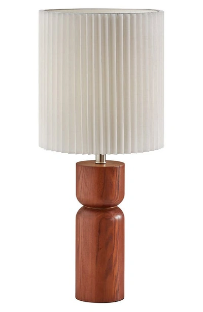 Adesso Lighting James Table Lamp In Walnut Wood