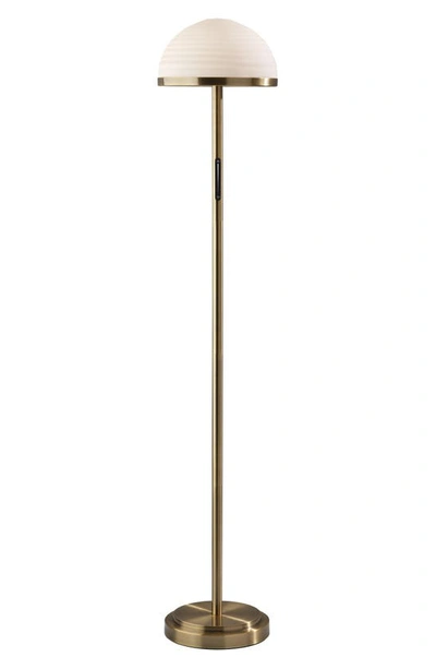 Adesso Lighting Juliana Led Smart Floor Lamp In Antique Brass