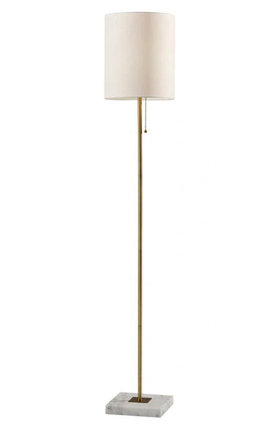 Adesso Lighting Fiona Floor Lamp In Antique Brass