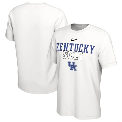 Nike White Kentucky Wildcats On Court Bench T-shirt
