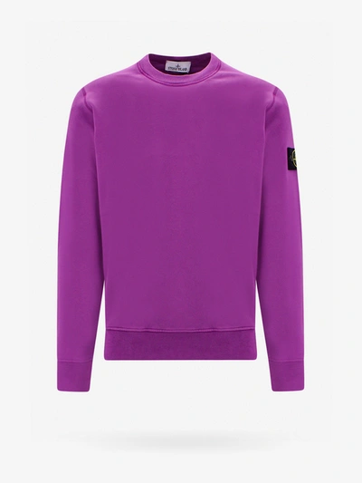Stone Island Sweatshirt In Purple