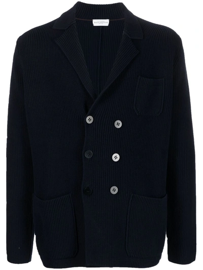 Ballantyne Double-breasted Cardigan Jacket In Blue