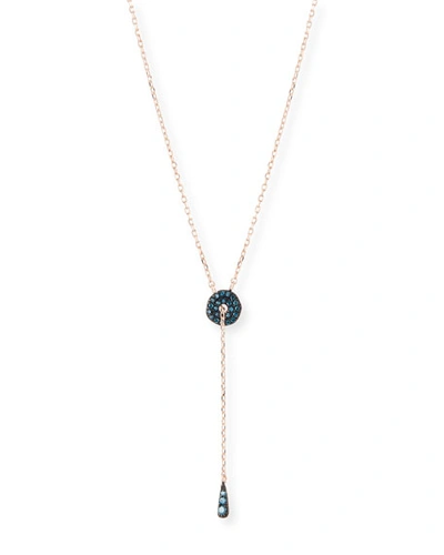 Stevie Wren Blue Diamond Adjustable Circlet Lariat Necklace
