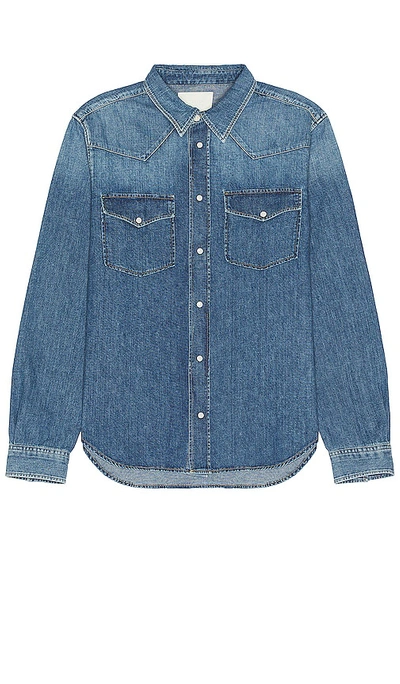 Citizens Of Humanity Western Denim Shirt In Recess