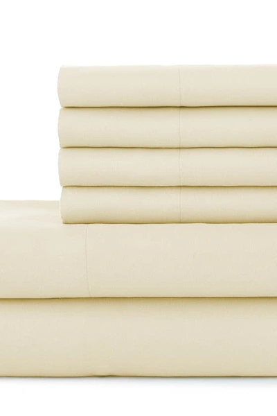 Southshore Fine Linens Southshore Essentials Double Brushed 100 Gsm Sheet Set In Off White