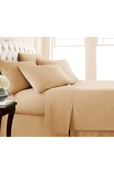 Southshore Fine Linens Southshore Essentials Double Brushed 100 Gsm Sheet Set In Brown