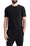 Goodlife Crewneck Split Hem T-shirt In Black