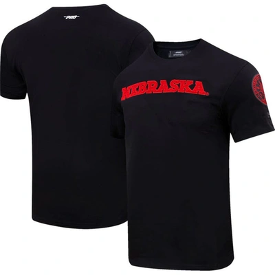 Pro Standard Black Nebraska Huskers Classic T-shirt