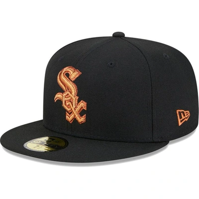 New Era Black Chicago White Sox Metallic Pop 59fifty Fitted Hat