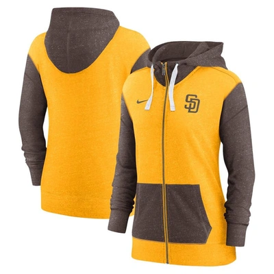 Nike Gold San Diego Padres Full-zip Hoodie