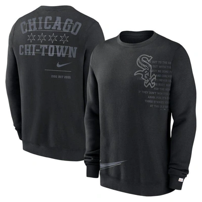 Nike Black Chicago White Sox Statement Ball Game Fleece Pullover Sweatshirt