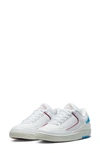 Jordan Air  2 Retro Sneaker In White/fire Red