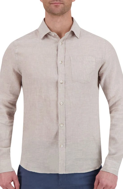 Report Collection Stretch Linen Dress Shirt