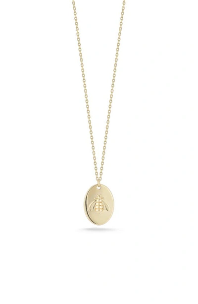 Ember Fine Jewelry 14k Yellow Gold Bee Pendant Necklace