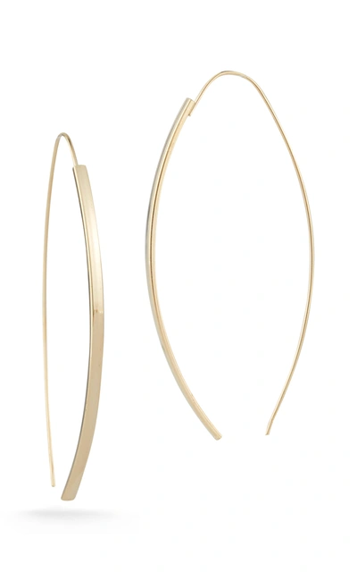 Ember Fine Jewelry 14k Yellow Gold Threader Earrings In White