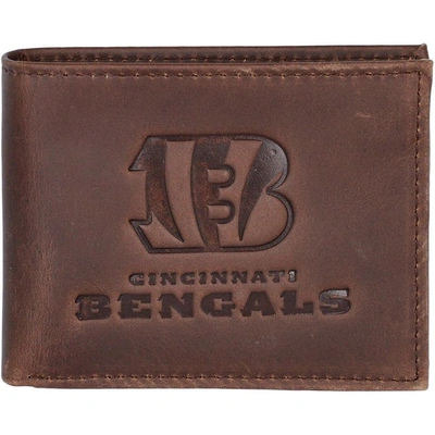 Evergreen Enterprises Brown Cincinnati Bengals Bifold Leather Wallet