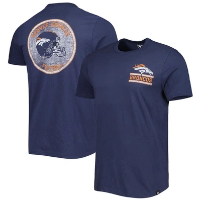 47 ' Navy Denver Broncos Open Field Franklin T-shirt