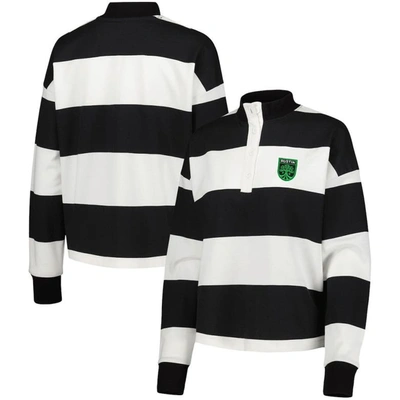 Antigua White Austin Fc Radical Rugby Stripe Long Sleeve T-shirt