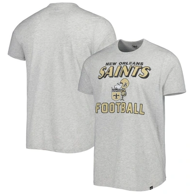 47 ' Heathered Gray New Orleans Saints Dozer Franklin Lightweight T-shirt