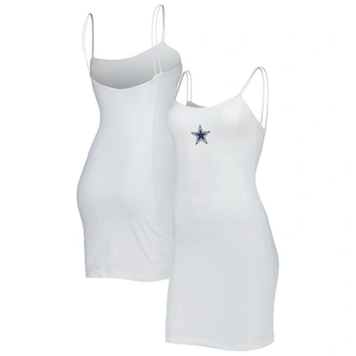 Kadyluxe White Dallas Cowboys Sleeveless Sports Dress