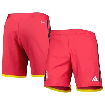 Adidas Originals Adidas Red St. Louis City Sc 2023 Home Aeroready Authentic Shorts