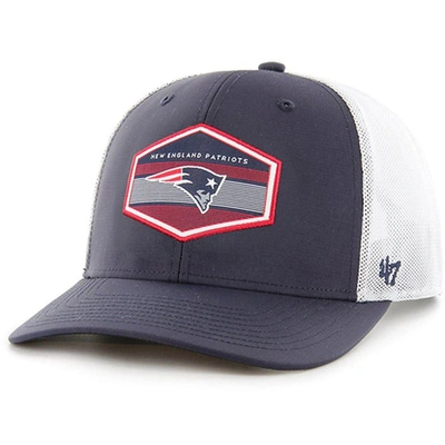 47 '  Navy New England Patriots Burgess Trucker Adjustable Hat