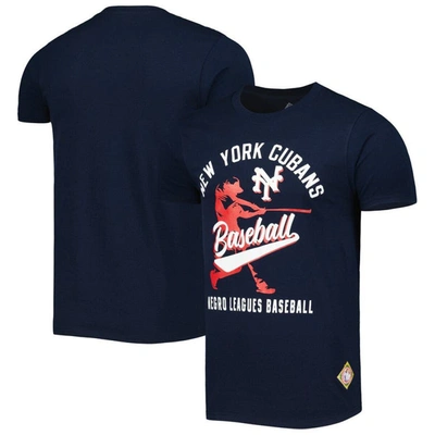 Stitches Navy New York Cubans Soft Style T-shirt