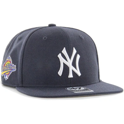47 ' Navy New York Yankees 1996 World Series Sure Shot Captain Snapback Hat