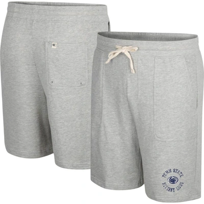 Colosseum Heather Gray Penn State Nittany Lions Love To Hear This Terry Shorts