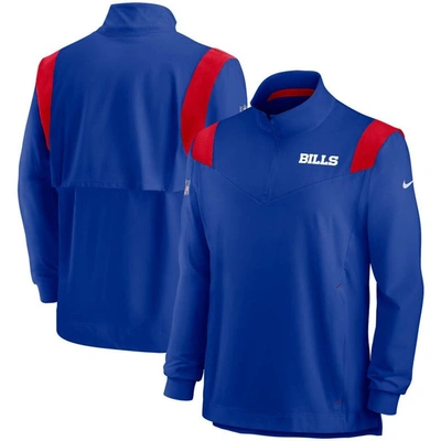 Nike Royal Buffalo Bills 2021 Sideline Coaches Repel Quarter-zip Jacket